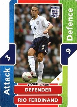 Sticker Rio Ferdinand - World Cup Match Attax 2006 n. 9 - Topps