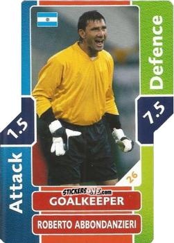 Figurina Roberto Abbondanzieri - World Cup Match Attax 2006 n. 26 - Topps