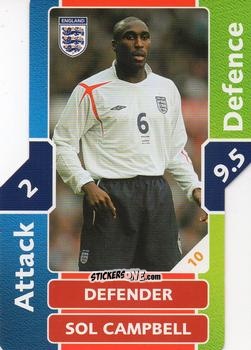 Sticker Sol Campbell - World Cup Match Attax 2006 n. 10 - Topps