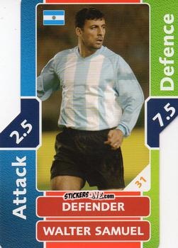Figurina Walter samuel - World Cup Match Attax 2006 n. 31 - Topps