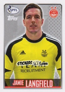 Sticker Jamie Langfield - Scottish Professional Football League 2013-2014 n. 8 - Topps