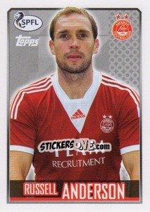 Sticker Russell Anderson - Scottish Professional Football League 2013-2014 - Topps