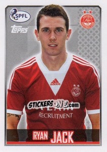 Sticker Ryan Jack - Scottish Professional Football League 2013-2014 n. 11 - Topps