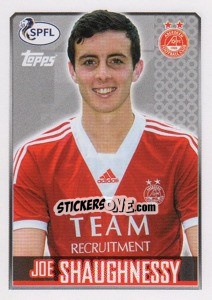 Cromo Joe Shaughnessy - Scottish Professional Football League 2013-2014 - Topps