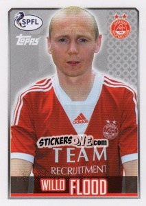 Sticker Willo Flood - Scottish Professional Football League 2013-2014 - Topps