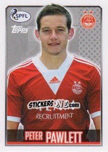 Figurina Peter Pawlett - Scottish Professional Football League 2013-2014 - Topps