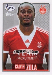 Sticker Calvin Zola - Scottish Professional Football League 2013-2014 n. 20 - Topps