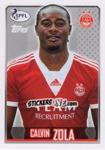 Cromo Calvin Zola - Scottish Professional Football League 2013-2014 - Topps