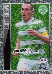 Sticker Scott Brown (Star Player) - Scottish Professional Football League 2013-2014 n. 25 - Topps