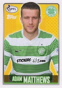 Sticker Adam Matthews - Scottish Professional Football League 2013-2014 - Topps