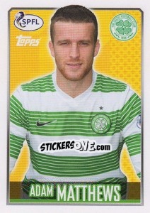 Cromo Adam Matthews - Scottish Professional Football League 2013-2014 - Topps