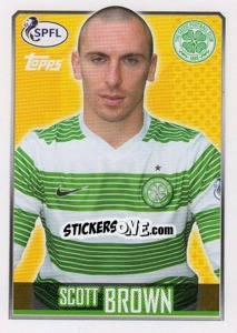 Sticker Scott Brown - Scottish Professional Football League 2013-2014 - Topps