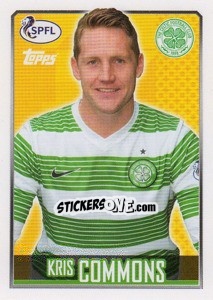 Sticker Kris Commons - Scottish Professional Football League 2013-2014 n. 34 - Topps