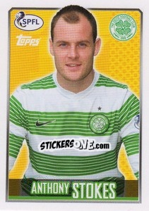 Sticker Anthony Stokes - Scottish Professional Football League 2013-2014 n. 36 - Topps