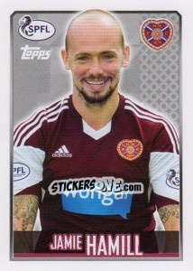 Sticker Jamie Hamill - Scottish Professional Football League 2013-2014 n. 62 - Topps