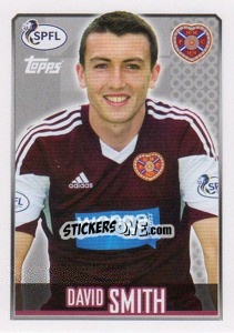 Sticker David Smith - Scottish Professional Football League 2013-2014 n. 66 - Topps