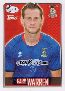 Sticker Gary Warren - Scottish Professional Football League 2013-2014 - Topps