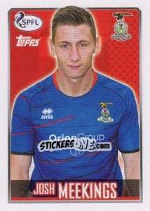 Sticker Josh Meekings - Scottish Professional Football League 2013-2014 n. 92 - Topps