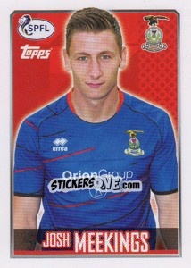 Cromo Josh Meekings - Scottish Professional Football League 2013-2014 - Topps