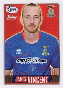 Sticker James Vincent - Scottish Professional Football League 2013-2014 - Topps