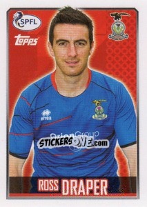 Sticker Ross Draper - Scottish Professional Football League 2013-2014 - Topps