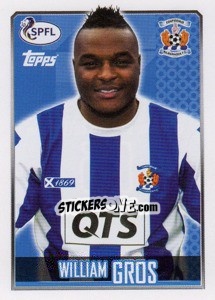 Sticker William Gros - Scottish Professional Football League 2013-2014 n. 115 - Topps
