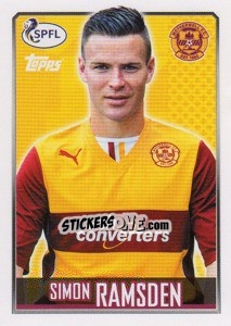 Figurina Simon Ramsden - Scottish Professional Football League 2013-2014 - Topps