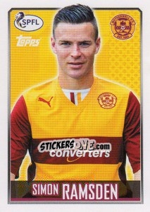 Cromo Simon Ramsden - Scottish Professional Football League 2013-2014 - Topps