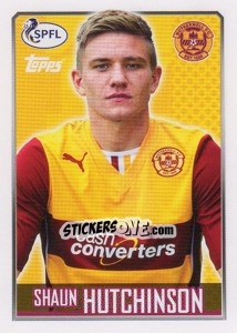 Sticker Shaun Hutchinson - Scottish Professional Football League 2013-2014 - Topps