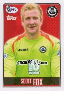Sticker Scott Fox - Scottish Professional Football League 2013-2014 - Topps