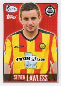 Cromo Steven Lawless - Scottish Professional Football League 2013-2014 - Topps