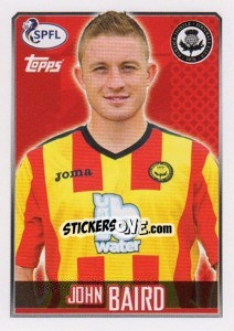 Sticker John Baird - Scottish Professional Football League 2013-2014 n. 148 - Topps