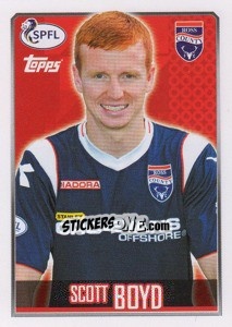 Sticker Scott Boyd - Scottish Professional Football League 2013-2014 - Topps