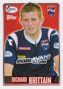 Sticker Richard Brittain - Scottish Professional Football League 2013-2014 - Topps