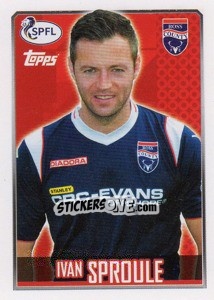 Sticker Ivan Sproule - Scottish Professional Football League 2013-2014 - Topps
