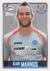 Sticker Alan Mannus - Scottish Professional Football League 2013-2014 - Topps