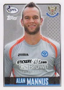 Cromo Alan Mannus - Scottish Professional Football League 2013-2014 - Topps