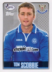 Sticker Tom Scobbie - Scottish Professional Football League 2013-2014 - Topps