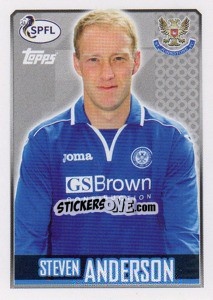 Sticker Steven Anderson - Scottish Professional Football League 2013-2014 - Topps