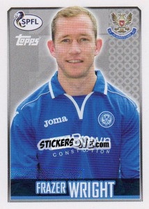 Cromo Frazer Wright - Scottish Professional Football League 2013-2014 - Topps