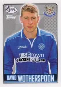 Sticker David Wotherspoon - Scottish Professional Football League 2013-2014 - Topps