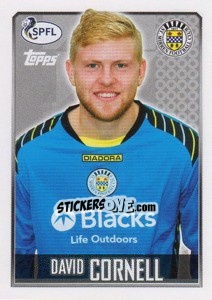 Sticker David Cornell - Scottish Professional Football League 2013-2014 n. 184 - Topps