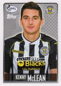 Sticker Kenny McLean - Scottish Professional Football League 2013-2014 n. 195 - Topps