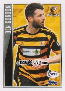 Cromo Ben Gordon (Star Player) - Scottish Professional Football League 2013-2014 - Topps