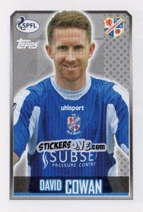 Cromo David Cowan - Scottish Professional Football League 2013-2014 - Topps