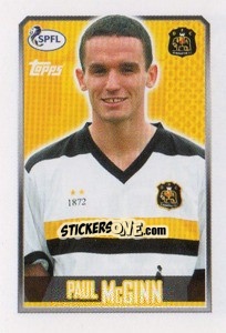 Sticker Paul McGinn - Scottish Professional Football League 2013-2014 - Topps