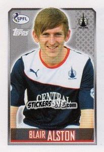 Sticker Blair Alston - Scottish Professional Football League 2013-2014 n. 261 - Topps