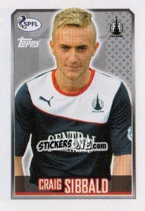 Cromo Craig Sibbald - Scottish Professional Football League 2013-2014 - Topps