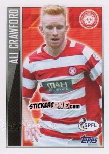 Sticker Ali Crawford - Hamilton Academicals (Star Player) - Scottish Professional Football League 2013-2014 n. 268 - Topps
