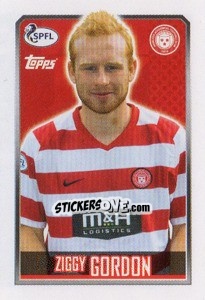 Sticker Ziggy Gordon - Scottish Professional Football League 2013-2014 - Topps